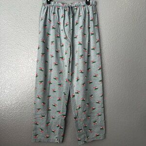 Gray Christmas Lights Pajama Pants Size L (12–14)